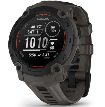 Смарт-часы Garmin 010-02933-00, Instinct E, 45 мм, AMOLED, серый