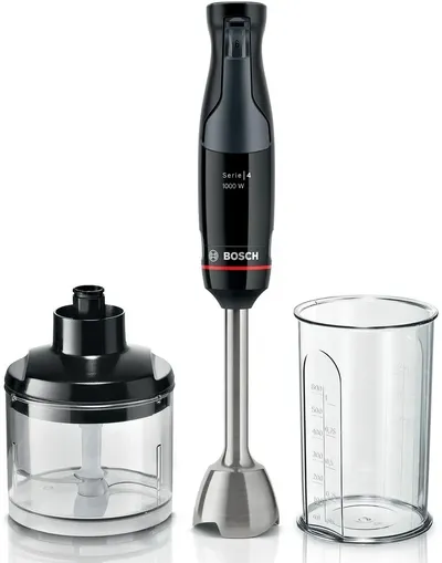 Блендер погружной Bosch MSM4B620, 1000 Вт, нержавеющая сталь, 4 лезвия