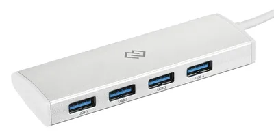 USB-концентратор Digma HUB-4U3.0-UC-S, USB-C, 4×USB 3.0, пассивный