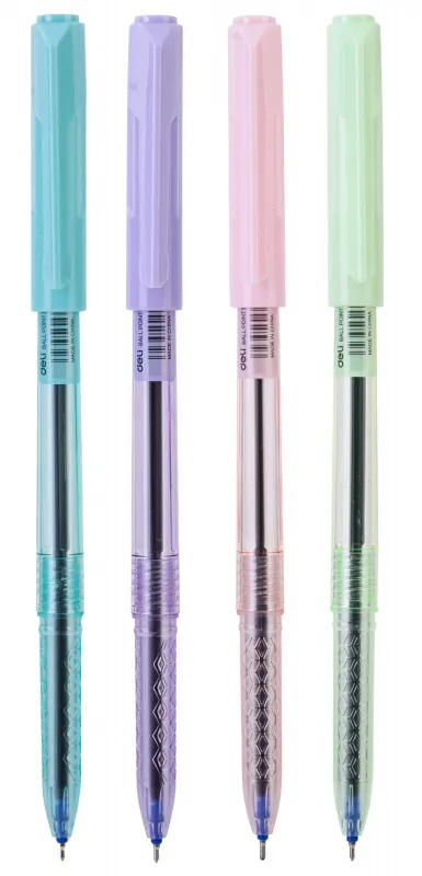 Набор ручек шариковых Deli Arrow EQ03032, 4 шт., 0.7 мм, линия 0.4 мм, 4 цвета