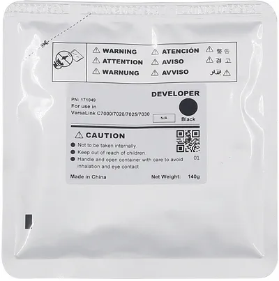 Девелопер CET CET171049, Black, 140г, для Xerox VersaLink C7000/C7020