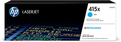 Картридж HP 415X W2031X, голубой, 6000 страниц, оригинальный