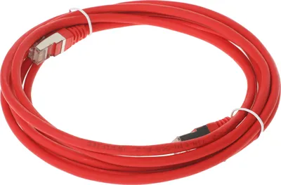 Патч-корд LANMASTER LAN-PC45/S5E-3.0-RD, FTP, Cat.5e, 3 м, LSZH, красный