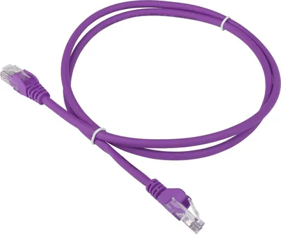 Патч-корд Lanmaster LAN-PC45/U6-3.0-VI, RJ45-RJ45, UTP, кат.6, 3м, фиолетовый, LSZH
