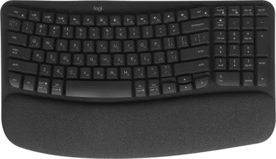 Клавиатура Logitech Wave Keys, 920-012319, беспроводная, мембранная, тёмно-серый