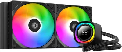 Система жидкостного охлаждения ID-Cooling FX240 TD, 240 мм, 2×120 мм, ARGB, 300 Вт