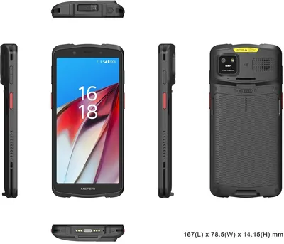 Терминал сбора данных Meferi ME61 Lite, 6", Android 15, 4/64 ГБ, IP67