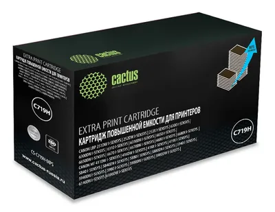 Картридж Cactus CS-C719H-MPS (719HX), чёрный, 8000 стр., для Canon