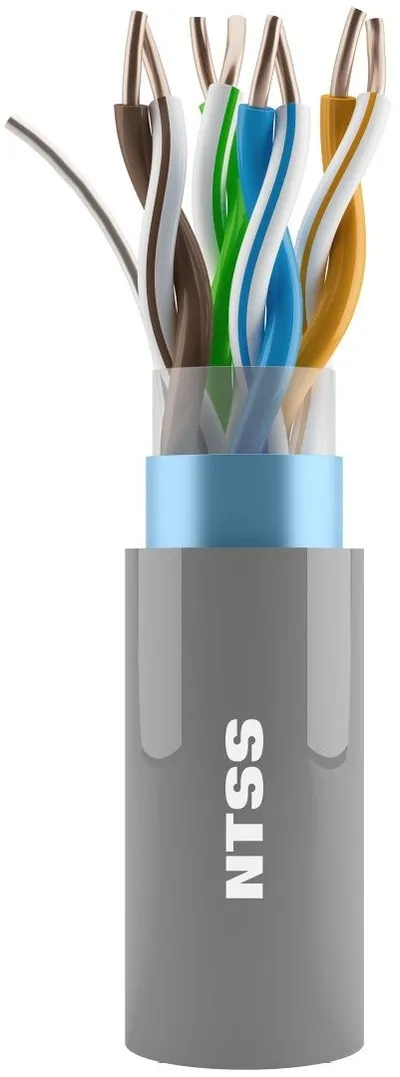 Кабель витая пара NTSS NTSS-IN-FUTP4-5e-LSZH-GY, F/UTP, Cat.5e, 305м, LSZH