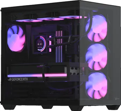Корпус Formula V Crystal Z2 Plus Black AR V2, Midi-Tower, ATX, 4x120 мм ARGB