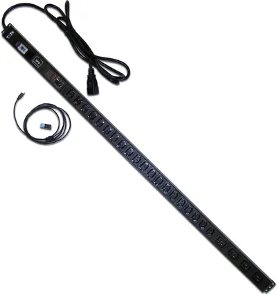 Блок розеток Lanmaster TWT-PDVM-4C9-20C3-I9, 32A, 20xC13+4xC19, 3м, IEC309