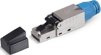 Коннектор Cabeus 8P8C-SH-C8-TWP, RJ-45, кат.8, экранированный