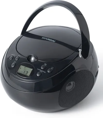 Аудиомагнитола Hyundai H-CD3301, CD/MP3/FM, 4 Вт, черный