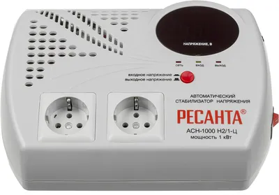 Стабилизатор Ресанта 63/6/13, АСН-1000Н2, 220В, 2 розетки