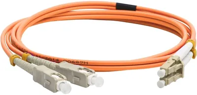 Патч-корд оптический Lanmaster LAN-2LC-2SC/OM4-5.0, LC-SC, OM4, LSZH, 5 м