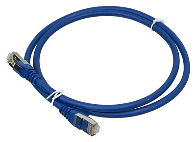 Патч-корд Lanmaster LAN-PC45/S6-1.0-BL, FTP кат.6, 1 м, синий, LSZH