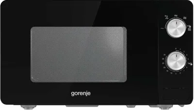 Микроволновая печь Gorenje MO20E1B, соло, 20 л, 800 Вт, чёрный