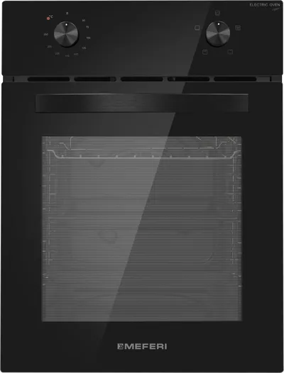 Духовой шкаф Meferi Light MEO454BK, 53 л, 2000 Вт, 250 °C, чёрный