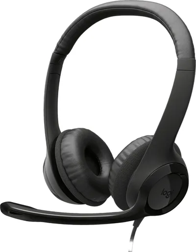 Наушники Logitech 981-000485, H390, USB, накладные, с микрофоном