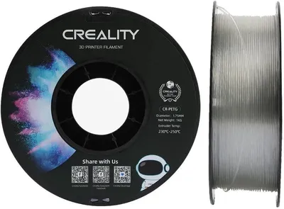 Пластик для 3D-печати Creality CR-PETG, 1.75 мм, 1 кг, серый