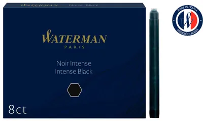 Картридж Waterman Standard S0110850, Intense Black, для перьевых ручек, 8 шт.