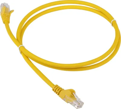Патч-корд Lanmaster LAN-PC45/U6-1.5-YL, UTP cat.6, RJ45, 1.5м, LSZH, желтый