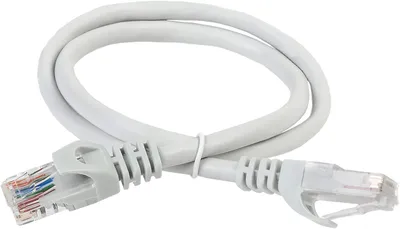Патч-корд ITK PC01-C5EUL-05M, кат.5E U/UTP, LSZH, 0,5 м, серый