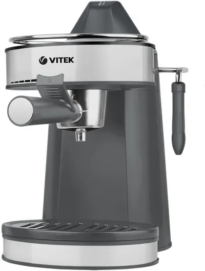 Кофеварка Vitek VT-1524, рожковая, 0.24л, 750Вт, 5 бар