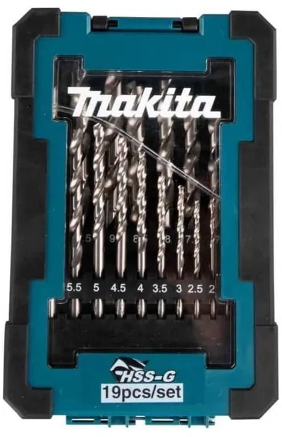Набор сверл Makita D-78352, по металлу, 19 предметов