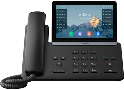 SIP-телефон Yealink SIP-T87W, 7" экран, WiFi, Bluetooth, PoE, GigE