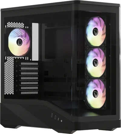 Корпус Formula V Line Crystal U9 PA Black, EATX/ATX, 4×120 мм ARGB, без БП