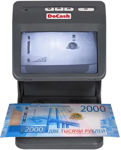 Детектор банкнот DoCash 10658, просмотровый, IR/UV/AS, мультивалюта