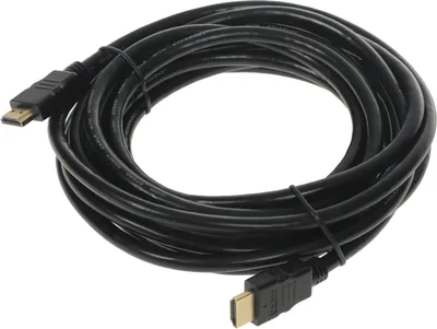 Кабель Buro BHP HDMI 2.0-5, HDMI (m)/HDMI (m), 5 м, позолоченные контакты, чёрный