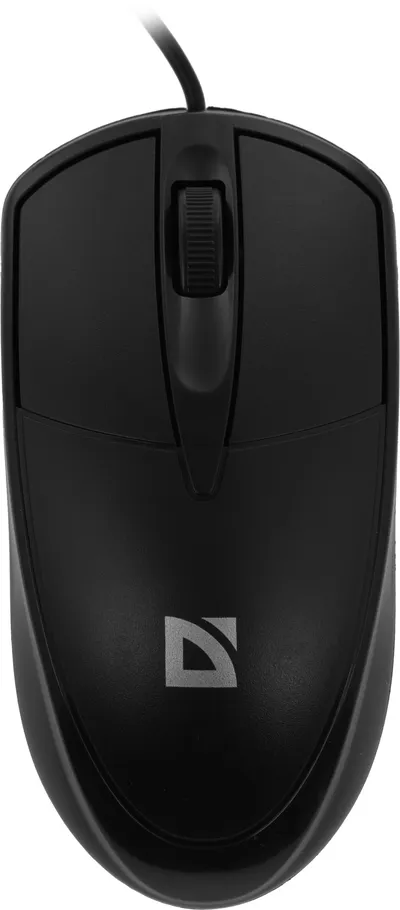 Мышь проводная Defender 52989, USB, 1000 dpi, чёрная