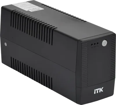 ИБП ITK Electra EST-1000VA-1-001-S-L, 1000 ВА / 600 Вт, 2×Schuko, USB