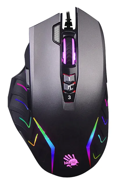 Мышь A4Tech Bloody J95S Grey, 8000dpi, RGB, 9 кнопок