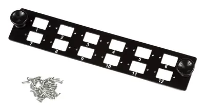 Панель адаптерная Lanmaster LAN-FP10-12SC, 12SC/24LC, для кросса LAN-FOB10-1P