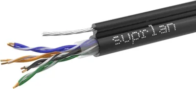 Кабель Suprlan 01-0308-1, кат.5E U/UTP, внешний, 305м, черный