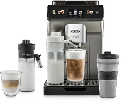 Кофемашина DeLonghi ECAM450.86.T, зерновой/молотый, 1.8л, 1450Вт