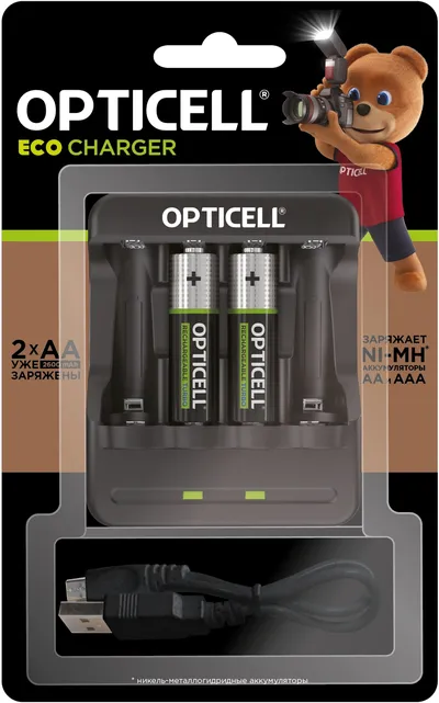 Аккумулятор Opticell Turbo 6100001, AA 2600 mAh, 2 шт