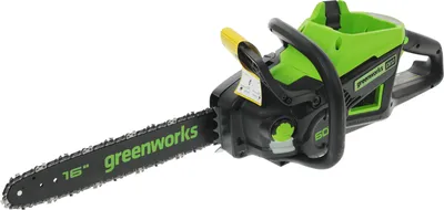 Цепная пила аккумуляторная GreenWorks GD60CS25, 60 В, шина 40 см, бесщёточная, 2500 Вт, без АКБ и ЗУ