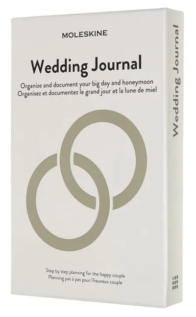 Блокнот Moleskine PASSION Wedding PASWEDD, Large 130×210 мм, 400 стр., 5 разделов, светло-серый
