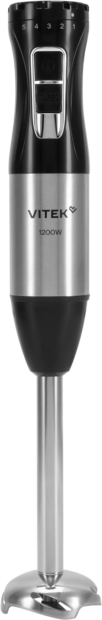 Блендер погружной Vitek VT-HB1310, 1200 Вт, 5 скоростей, турбо, черный