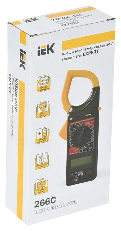 Клещи токоизмерительные IEK Expert 266C (TCM-1C-266), 1000 А, 1000 В