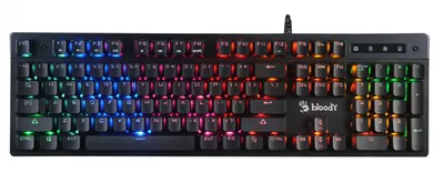 Клавиатура A4Tech Bloody B500N, проводная USB, 104 клавиши, мембранная, русская раскладка