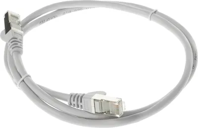 Патч-корд LANMASTER TWT-45-45-1.0/S-GY, FTP, кат.5e, 1 м, RJ-45