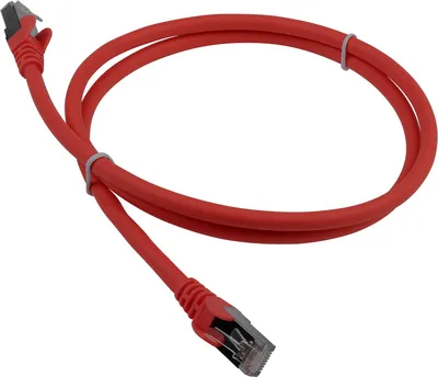 Патч-корд Lanmaster LAN-PC45/S6A-10-RD, FTP Cat.5E, 10м, красный