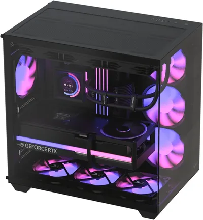 Корпус Formula Crystal Z2 Black V2, Midi-Tower, ATX, без БП