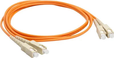 Патч-корд оптический Lanmaster LAN-2SC-2SC/OM2-2.0, SC-SC duplex, MM 50/125 OM2, 2 м, LSZH