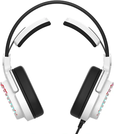 Гарнитура A4Tech Bloody G565, игровая, USB, 50 мм, RGB, белая